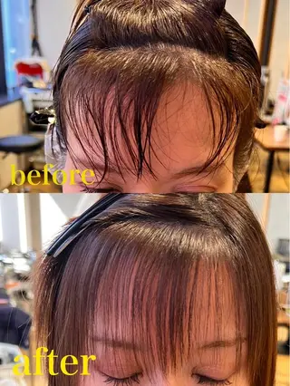 パーマ 【前髪クロスパーマ】 武笠　祥子のヘアスタイル