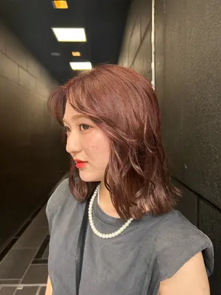 ミディアム カラー 透明感/ベージュ /kazui🐈のヘアスタイル