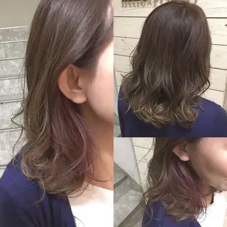 ミディアム カラー hair salon Ranun髪質改善のヘアスタイル