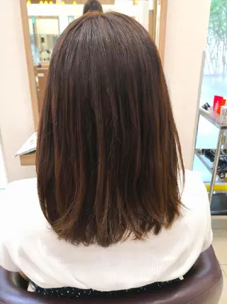ミディアム 🩶ハイライトカラー 🩶ASH西葛西鈴木のヘアスタイル