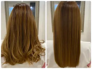 ロング ツバサ 髪質改善のヘアスタイル