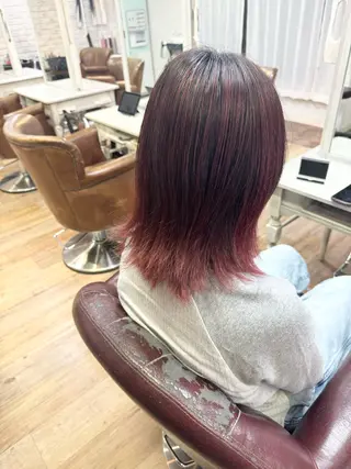 ミディアム カット/ブリーチ/ ⚡️ひりゅう⚡️のヘアスタイル