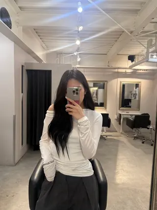 ロング 堀江／韓国／透明感 ／みずき🐩のヘアスタイル