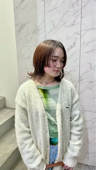 ミディアム マツザキ マナトのヘアスタイル