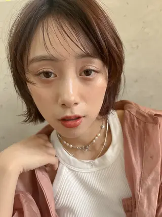 ショート カラー 透明感カラー│ レイヤーヘア中居美樹のヘアスタイル