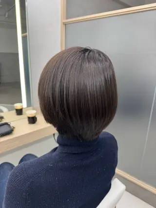 ミディアム カラー 韓国レイヤー/ 顔まわり/西野和裕のヘアスタイル