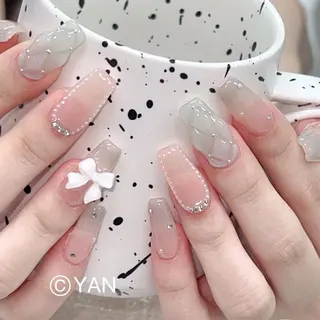 ネイル 長いだし/スカルプ/ パラシェルN.oneのネイルデザイン