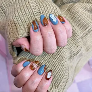 ネイル nagaoフィルイン パラジェル長さだしのネイルデザイン