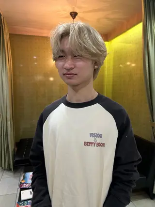 ショート カラー 似合わせパーマ/ メンズパーマ/しゅうのヘアスタイル