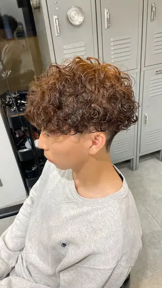 ショート パーマ メンズパーマ特化 園田　楓莉のヘアスタイル