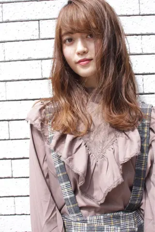 ロング カラー パーマ ヘアアレンジ ネイル マツエク・マツパ レイヤー＆カラー 人気美容師倉崎涼のヘアスタイル