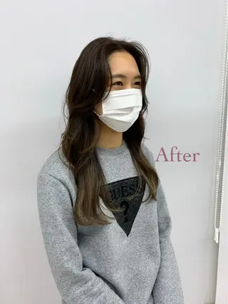 ロング カラー オチ ハナのヘアスタイル