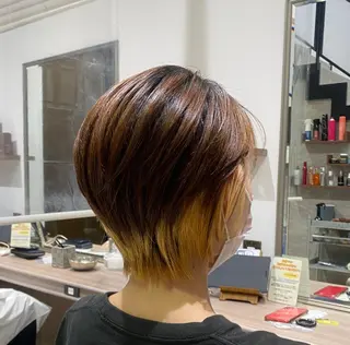 ショート Ash 銀座店所属・骨格補正カット /マンツーマン/のヘアスタイル