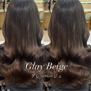 ロング ‪🤎艶感ベージュ/ ミルクティー‪🤎のヘアスタイル