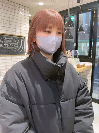 ミディアム カラー haru/レイヤー/ ウルフのヘアスタイル