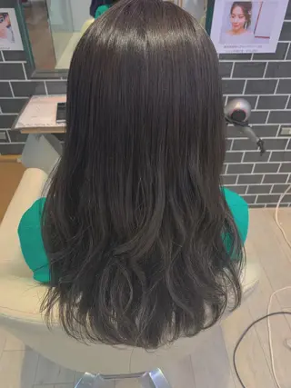 ロング カラー アンニュイヘア/ 顔周りカット/眞弓萌のヘアスタイル