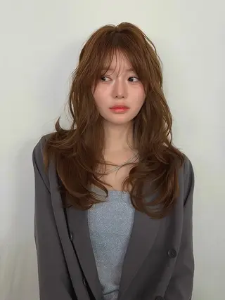 セミロング ✨透明感カラー/縮毛 恵比寿HAYATO✨のヘアスタイル