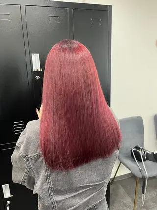 ミディアム カラー 韓国ヘア🖤/透明感 shihoのヘアスタイル