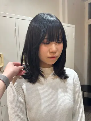 ミディアム ROMEO京橋 タナカユアンのヘアスタイル