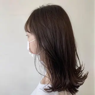 セミロング カラー 【azure横浜】 🧸misaki🌸のヘアスタイル