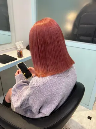 ミディアム カラー 🍒♡艶髪暖色カラー saaya♡🍒のヘアスタイル