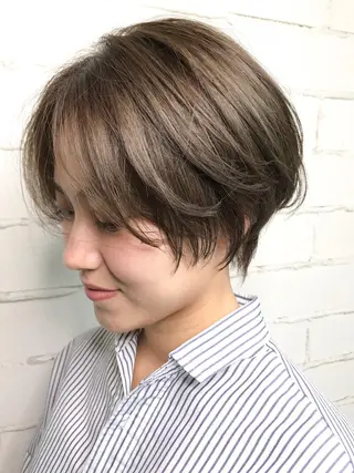 ショート カラー 口コミ評価4.9⭐︎ カワナベ　マサシのヘアスタイル