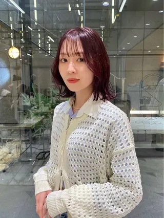 ミディアム hina☺︎ 髪質改善/ストレートのヘアスタイル