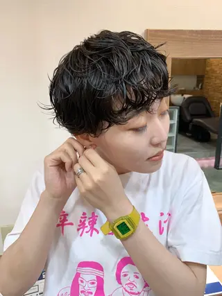 ショート パーマ gotoday shaire salon 神戸三宮所属・ショート/パーマ/ MIOのヘアスタイル