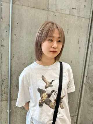 ショート カラー Cinq所属・ハイライト🌟/ ボブ/豊田のヘアスタイル