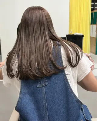 ロング カラー M Hair Salon所属・淀屋橋レイヤーパーマ ハッシュ/ASARIのヘアスタイル