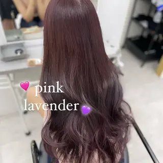 ロング 顔まわり🎀ピンク 💖ゆうなのヘアスタイル