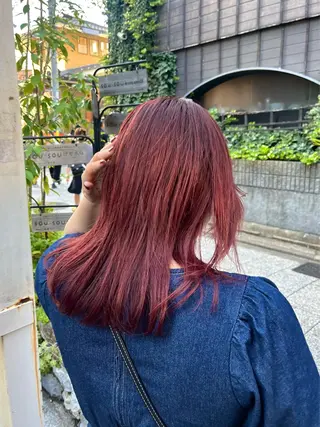 ミディアム カラー 野中里紗/ ベージュカラーのヘアスタイル