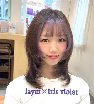 ミディアム カラー MIZUKI🫧ྀི 韓国ヘアAFLOATのヘアスタイル