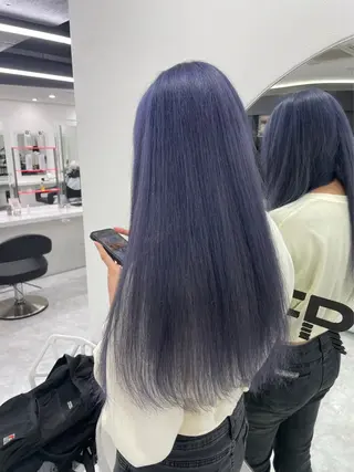 カラー 🤍韓国寒色カラー 🤍MADOKAのヘアスタイル