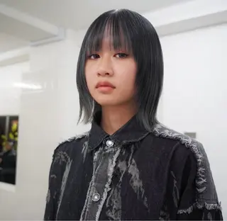 ミディアム カラー パーマ 繭所属・こはる／ハードパーマ /癖毛風パーマ🧃のヘアスタイル