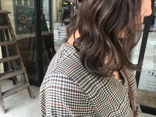 ミディアム カラー オリーブ透明感カラー 表参道/MIKUのヘアスタイル