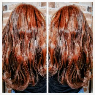 ロング cut&color LOTUS所属・小林　ローズパープル カット＆カラー美容室のヘアスタイル