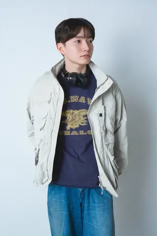 ミディアム メンズ 1inch所属・透明感カラー レイヤー亀井唯登のヘアスタイル