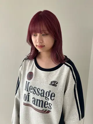 セミロング カラー ケアパーマ/ケアブリ ーチdaisukeのヘアスタイル