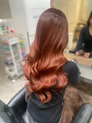 ロング ハイトーン&エクステ 横浜/RIEのヘアスタイル