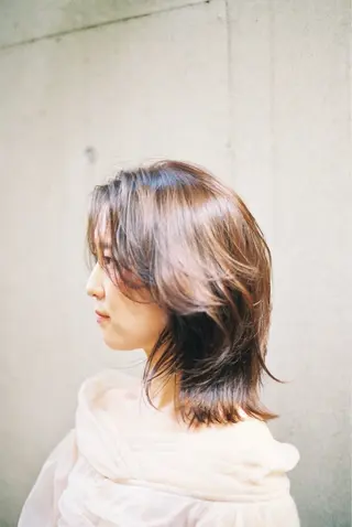 ミディアム カラー 似合わせカット /パーマ岡本淳平のヘアスタイル