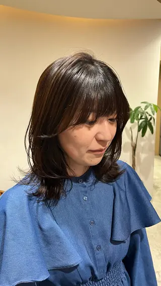 ミディアム 梅田美容室/カット /Maoのヘアスタイル