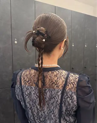 ロング ヘアアレンジ 銀座/ヘアセット/ 島村美帆のヘアスタイル