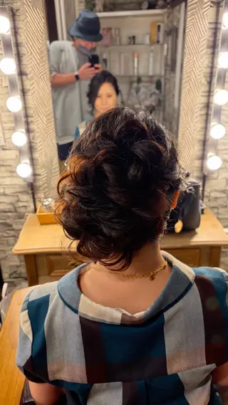 セミロング ヘアアレンジ hair make  Lucciのヘアスタイル