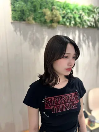 ミディアム 🖤KURUMI🖤 潤艶・髪質改善のヘアスタイル