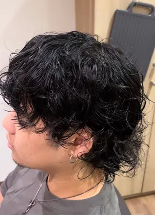ショート パーマ メンズ 久保田 あやねのヘアスタイル