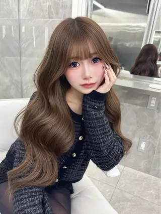 ロング カラー MAEUL   NAGOYA所属・kaho /レイヤーカットのヘアスタイル