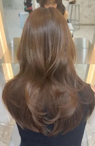 ロング カラー 🩶 HARUKA/ 韓国美髪ヘア🩶のヘアスタイル