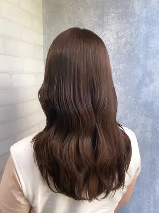 ロング カラー shiori/透明感 /顔周り/髪質改善のヘアスタイル