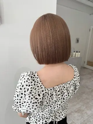 ミディアム カラー piLLon 心斎橋のヘアスタイル